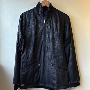 Adidas Black Climaproof Full Zip Golf Jacket Women’s Size Large - Lightweight